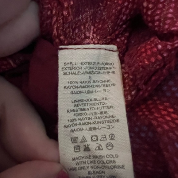 NWT $78 Free People | Casual Tank in Red | Cool Cut Out Sides for Lightweight - Picture 8 of 8